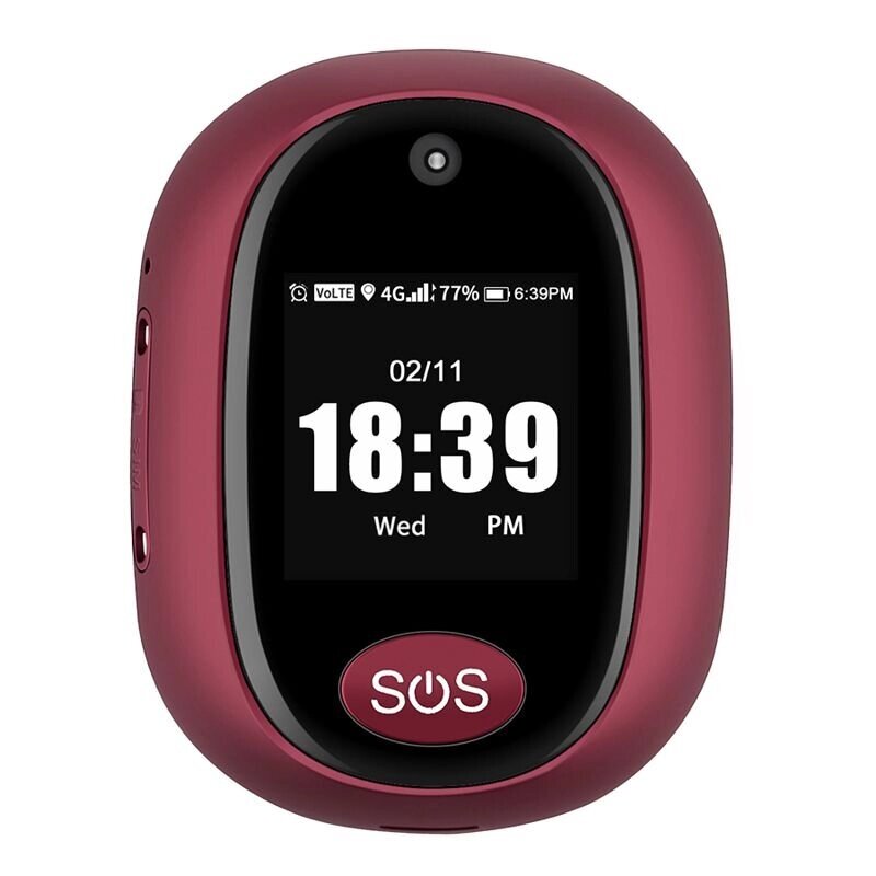 GPS трекер брелок 4G для дітей і літніх людей, з камерою, екраном, кнопкою SOS, аудіозвонком, крокоміром VJOYCAR RF-V45 від компанії Shock km ua - фото 1