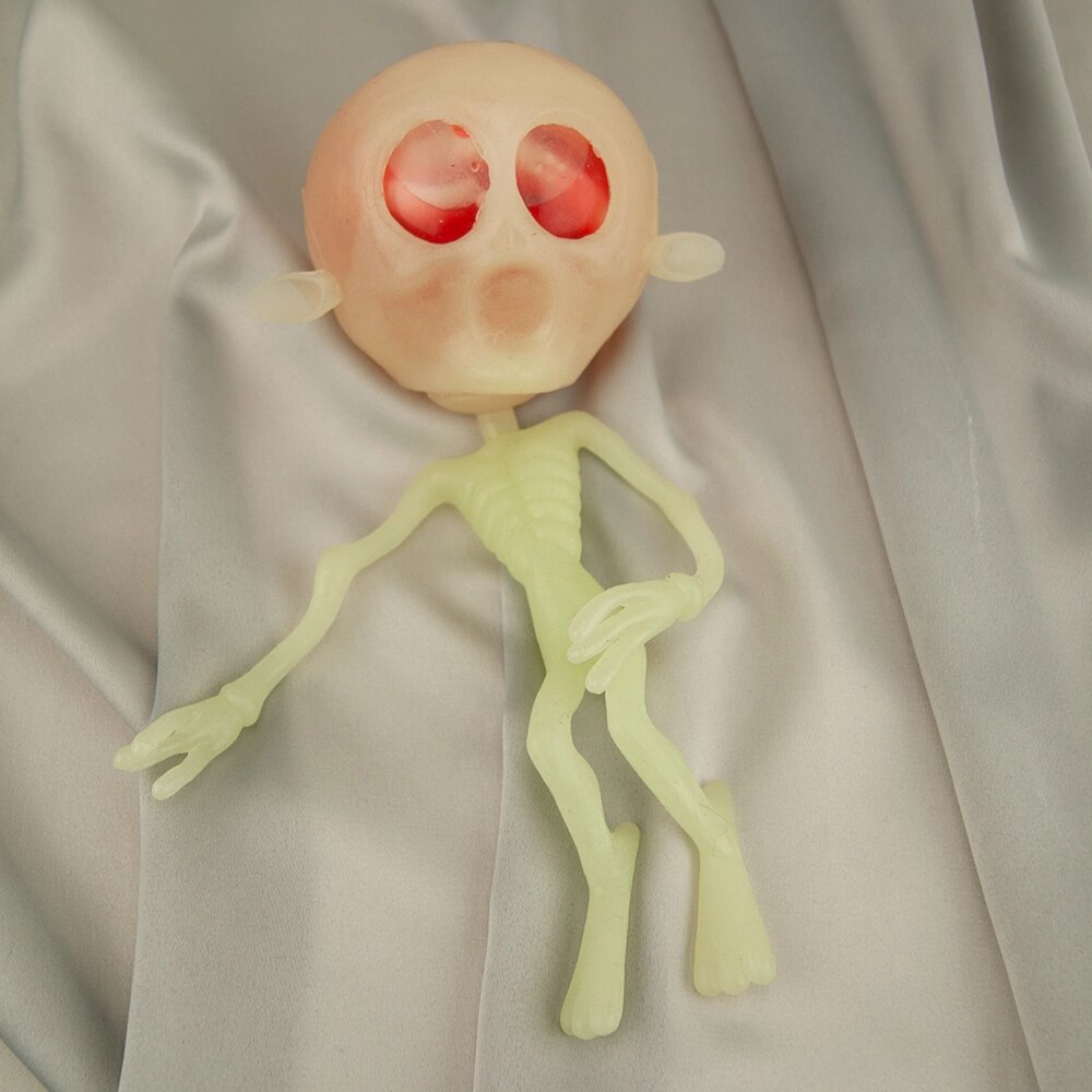 Іграшка антистрес Скелет гуманоїда з хробаками від компанії Shock km ua - фото 1