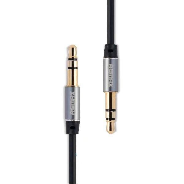 Кабель Audio AUX RM-L200 miniJack 3.5 male to male 2.0 м, black Remax 320102 від компанії Shock km ua - фото 1