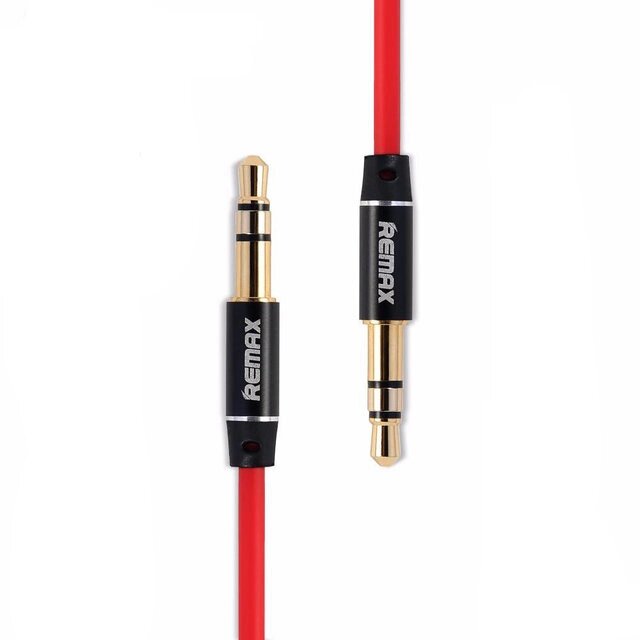 Кабель Audio AUX RM-L200 miniJack 3.5 male to male 2.0 м red Remax 320103 від компанії Shock km ua - фото 1