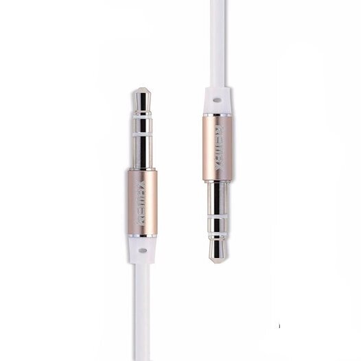 Кабель Audio AUX RM-L200 miniJack 3.5 male to male 2.0 м white Remax 320101 від компанії Shock km ua - фото 1