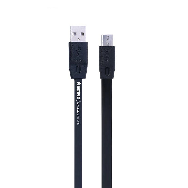 Кабель micro USB 2 м Full Speed чорний Remax RC-001m від компанії Shock km ua - фото 1