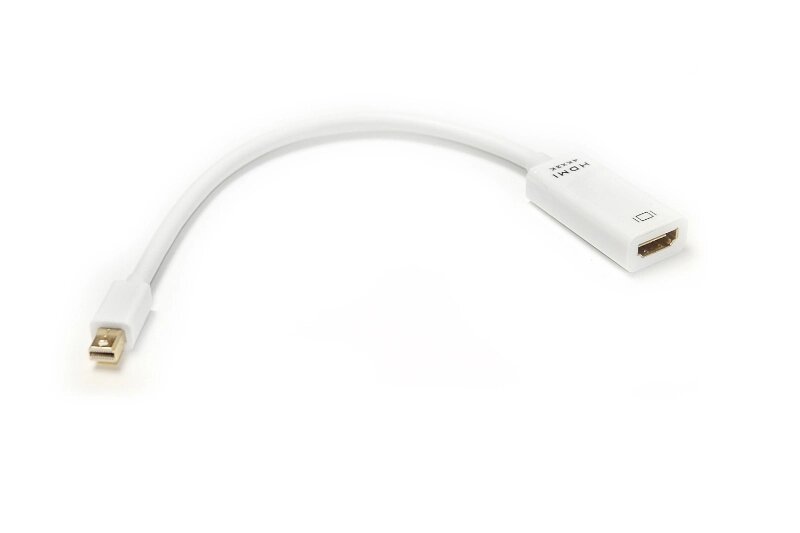 Кабель-перехідник PowerPlant HDMI (F) - mini DisplayPort (M), 0.15м, 1.4V, 4K x 2K від компанії Shock km ua - фото 1