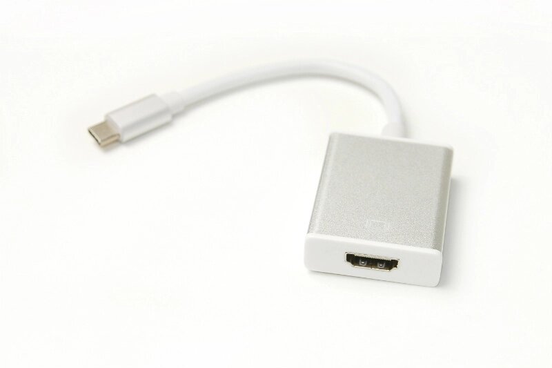 Кабель-перехідник PowerPlant HDMI female - USB Type-C, 0.15м від компанії Shock km ua - фото 1
