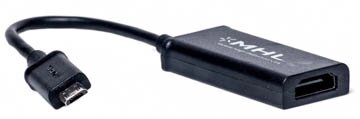 Кабель-перехідник PowerPlant HDMI - micro USB, 0.15м, (MHL), Blister від компанії Shock km ua - фото 1