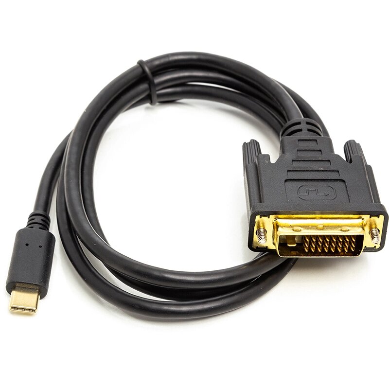 Кабель PowerPlant USB Type-C 3.1 - DVI (24+1) (M), 1 м від компанії Shock km ua - фото 1
