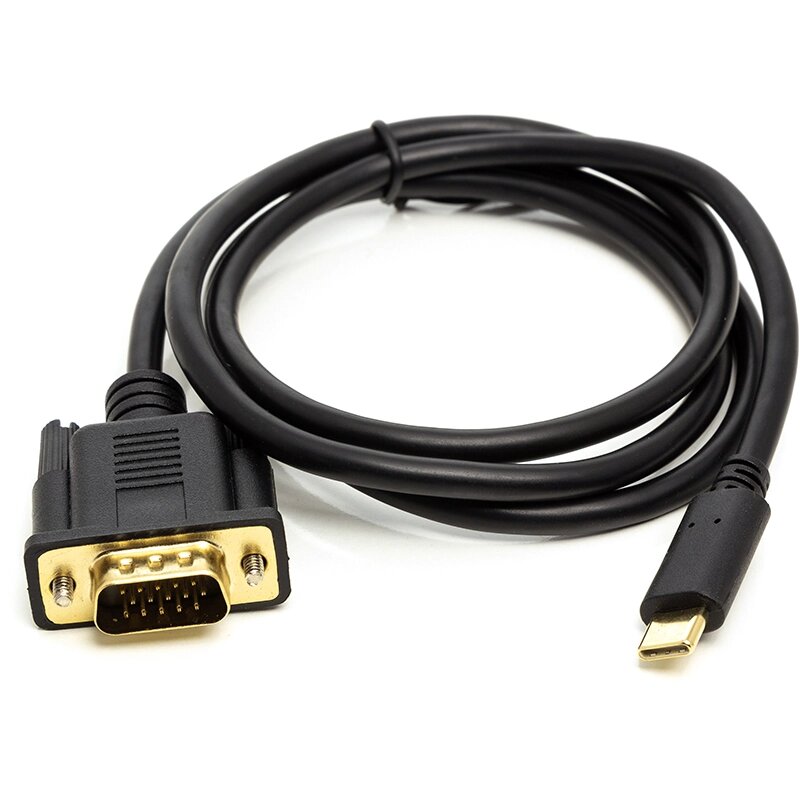 Кабель PowerPlant USB Type-C 3.1 (M) - VGA (M), 1 м від компанії Shock km ua - фото 1