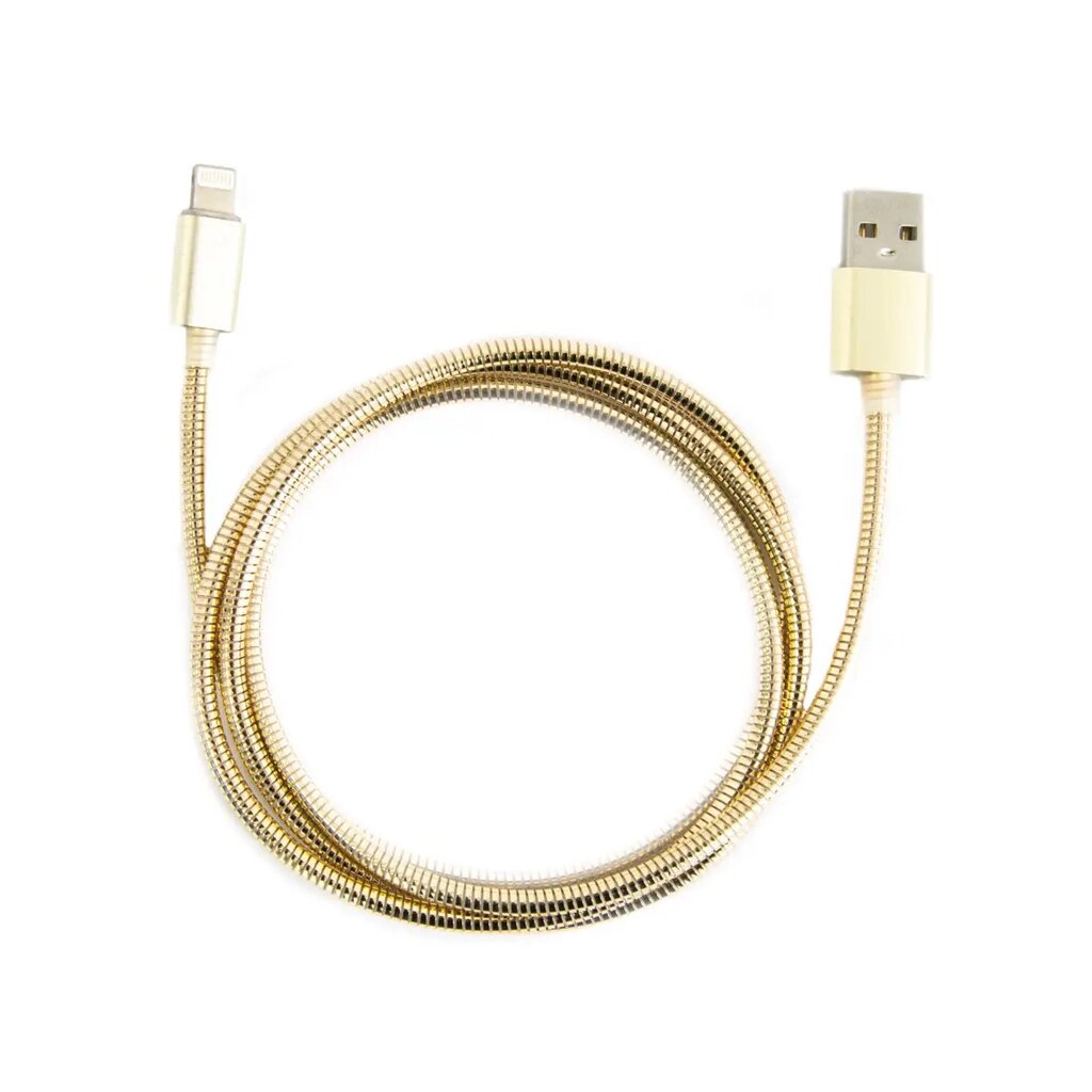 Кабель USB Amg Lightning 51510 1 м золотистий від компанії Shock km ua - фото 1