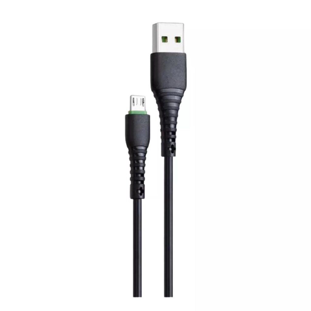 Кабель USB Grunhelm Micro USB GMC-01MB 1 м чорний від компанії Shock km ua - фото 1
