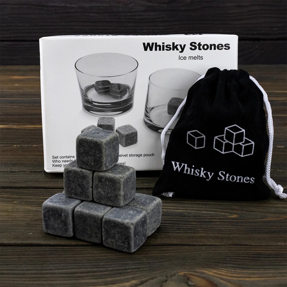 Камені для віскі Whisky Stones (сірі) від компанії Shock km ua - фото 1