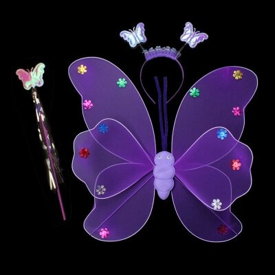 Карнавальний наряд Метелик 9077 фіолетовий від компанії Shock km ua - фото 1