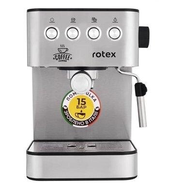 Кавоварка рожкова Rotex Power Espresso RCM850-S 850 Вт від компанії Shock km ua - фото 1