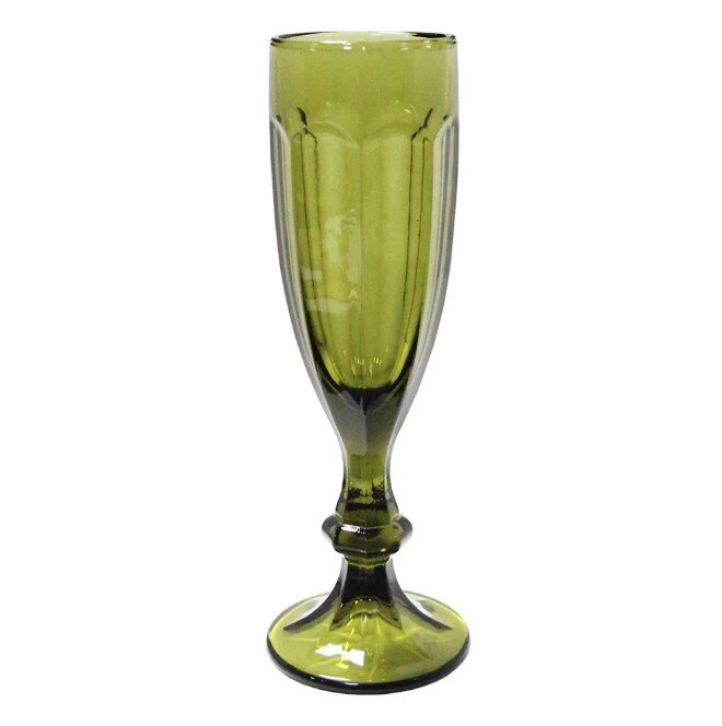 Келих для шампанського OLens Відень 16952-25 150 л зелений від компанії Shock km ua - фото 1