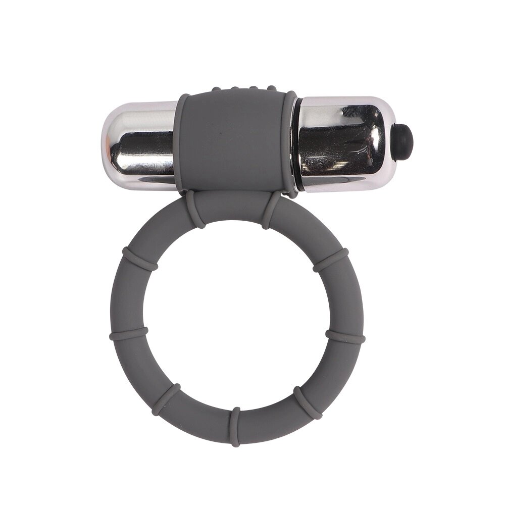 Кільце Ерекційне Single bullet cock ring з вібрацією від компанії Shock km ua - фото 1