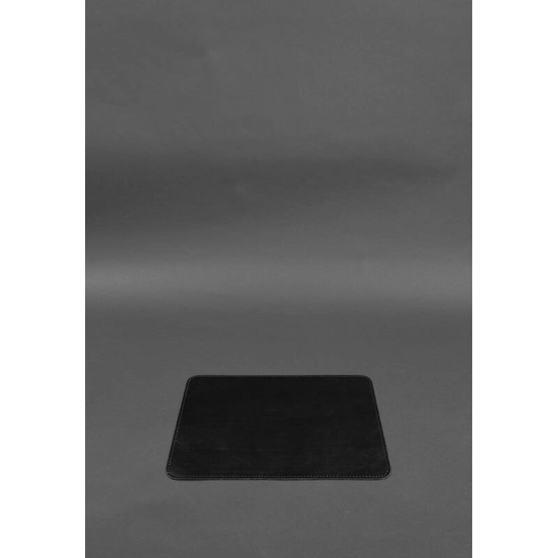 Килимок для мишки з натуральної шкіри 1.0 чорний краст від компанії Shock km ua - фото 1