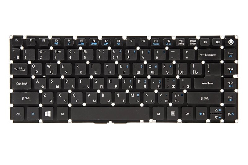 Клавіатура для ноутбука ACER Aspire E5-422, E5-432 чорний, без фрейму від компанії Shock km ua - фото 1