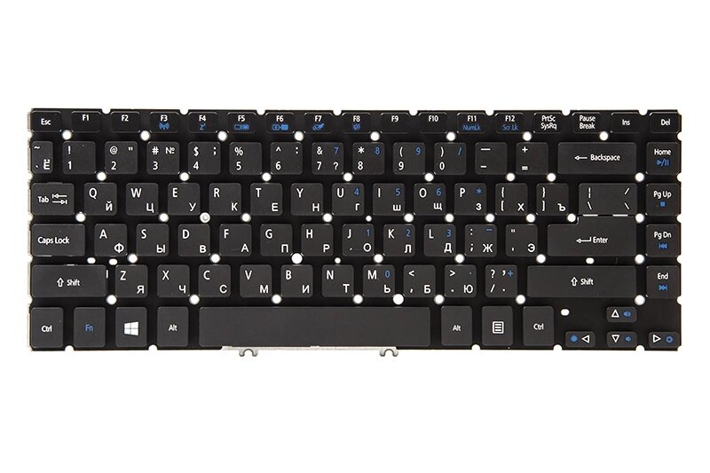 Клавiатура для ноутбука ACER Aspire V5-471 чорний, без фрейма від компанії Shock km ua - фото 1