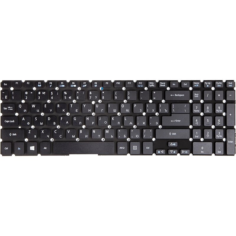 Клавіатура для ноутбука ACER Aspire V5-552, V5-573 чорний, без фрейму від компанії Shock km ua - фото 1