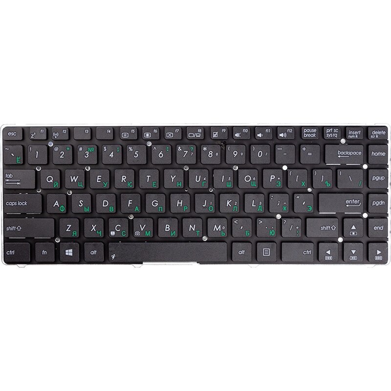 Клавіатура для ноутбука ASUS K45, R400, N45, чорний від компанії Shock km ua - фото 1