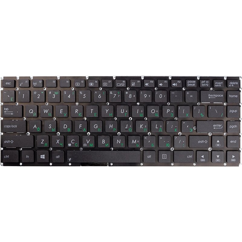 Клавіатура для ноутбука ASUS S46, K46, чорний, без фрейму від компанії Shock km ua - фото 1