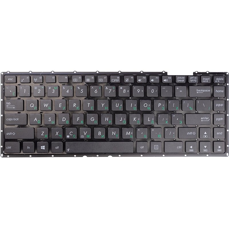 Клавіатура для ноутбука ASUS X401, X401E, чорний, без фрейму від компанії Shock km ua - фото 1