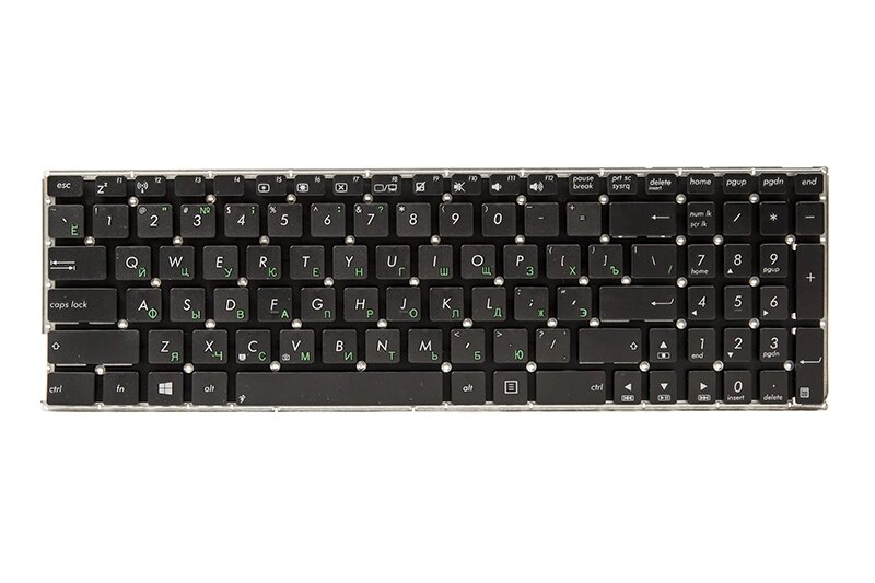 Клавіатура для ноутбука ASUS X550LB, X550LC чорний, без фрейму від компанії Shock km ua - фото 1
