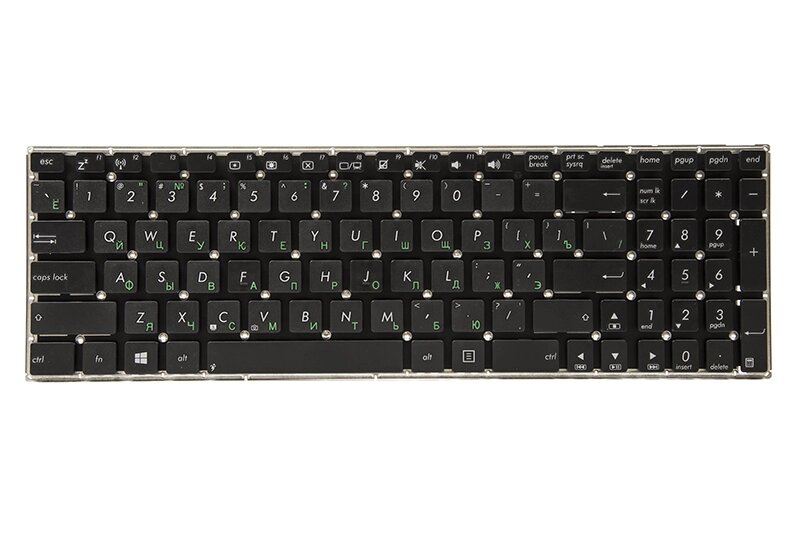 Клавіатура для ноутбука ASUS X553MA, X554LA чорний, без фрейму від компанії Shock km ua - фото 1