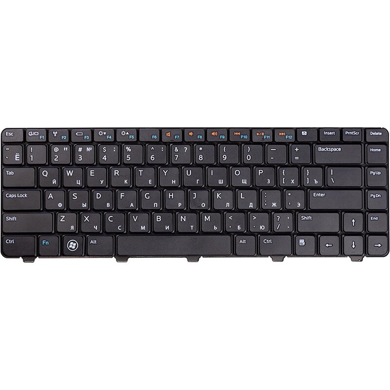 Клавіатура для ноутбука DELL Inspiron 14R, 14V, N3010, N4010, чорний від компанії Shock km ua - фото 1