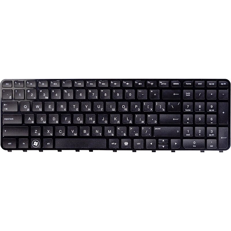 Клавiатура для ноутбука HP Envy/Pavilion M6-1000, M6-1045DX чoрний, чoрний фрейм від компанії Shock km ua - фото 1