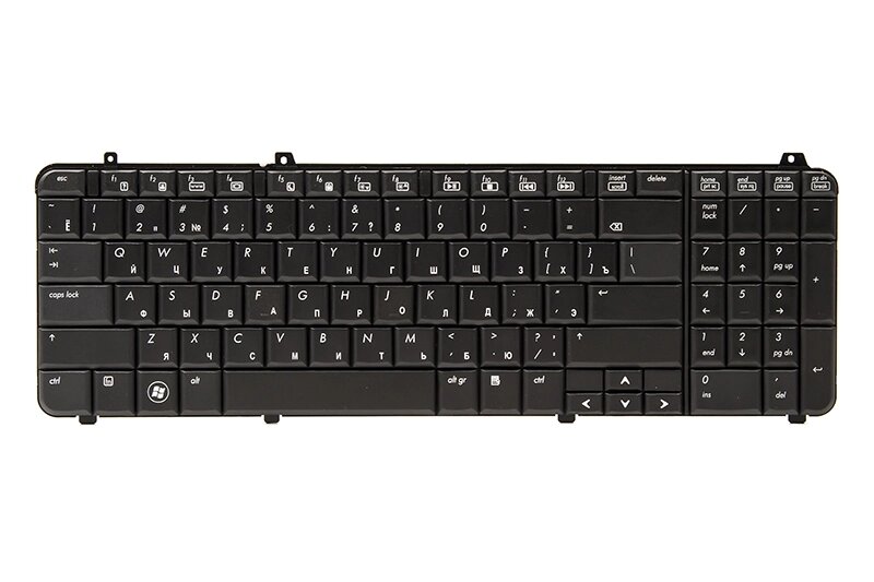 Клавіатура для ноутбука HP Pavilion DV6-1000, DV6T -1000 чорний, чорний фрейм від компанії Shock km ua - фото 1