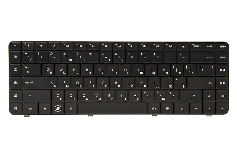 Клавiатура для ноутбука HP Presario CQ56, CQ62, G56 чoрний, чoрний фрейм від компанії Shock km ua - фото 1