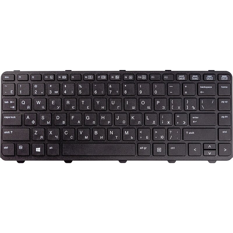 Клавiатура для ноутбука HP ProBook 430 G1 чорний, чорний фрейм від компанії Shock km ua - фото 1