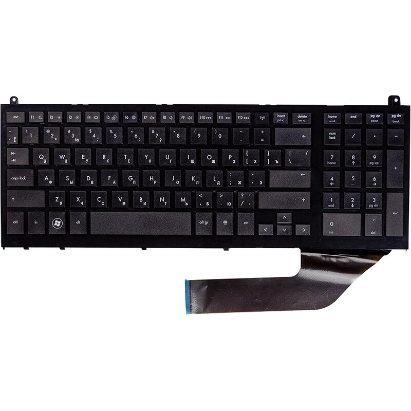 Клавіатура для ноутбука HP ProBook 4720s чорний, чорний фрейм від компанії Shock km ua - фото 1