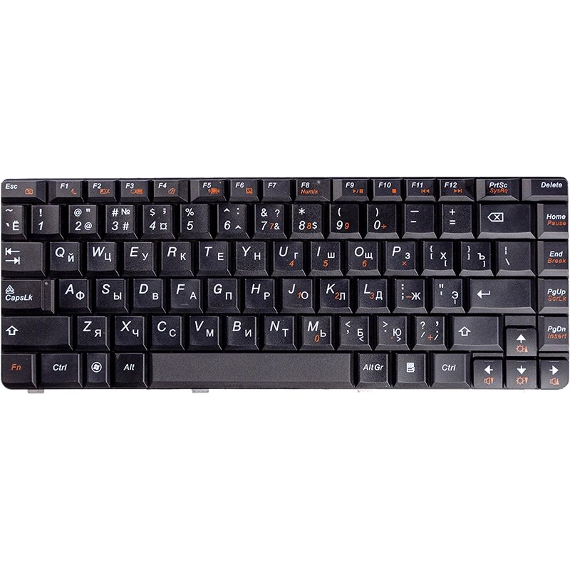 Клавiатура для ноутбука LENOVO G460, G465 чoрний від компанії Shock km ua - фото 1