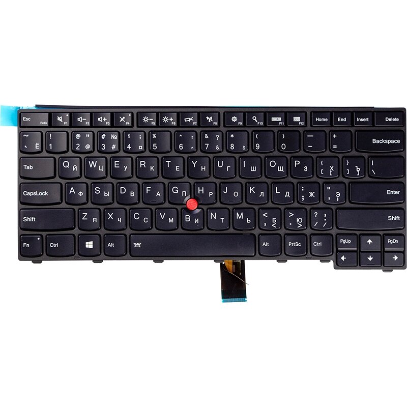 Клавiатура для ноутбука LENOVO Thinkpad T440, E431 чорний, пiдсвiчування від компанії Shock km ua - фото 1