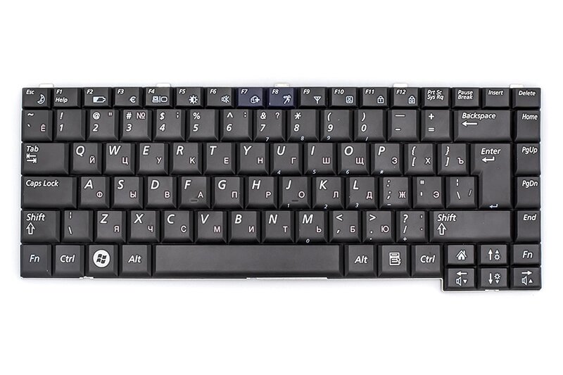 Клавiатура для ноутбука SAMSUNG P500 чорний, без фрейма від компанії Shock km ua - фото 1