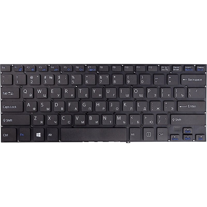 Клавiатура для ноутбука SONY Vaio FIT 14E чoрний від компанії Shock km ua - фото 1