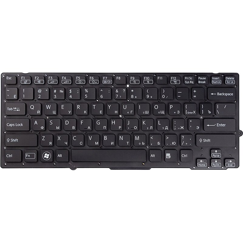 Клавiатура для ноутбука SONY Vaio VPC-SB, VPC-SA чoрний від компанії Shock km ua - фото 1