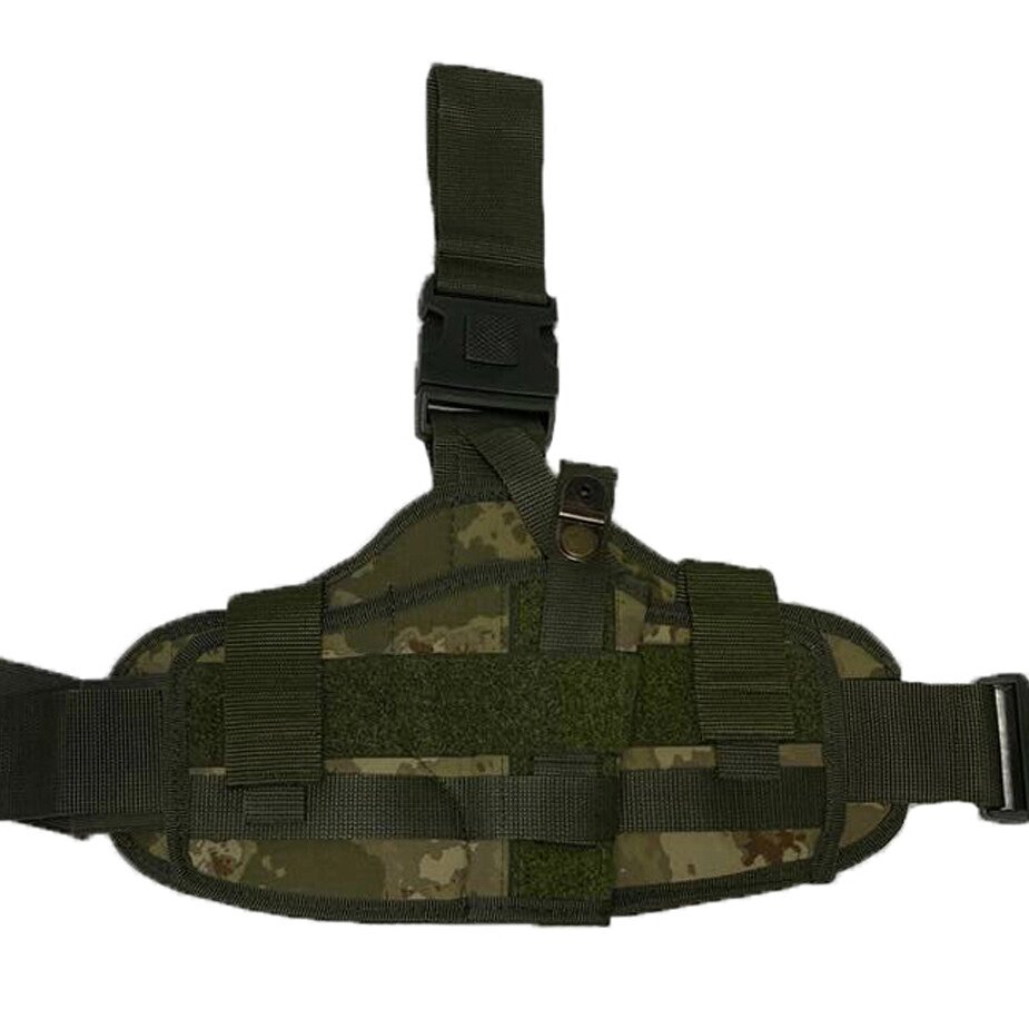 Кобура на ногу для пістолета для військових та армії зсу, сумка для пістолета тактична Хакі від компанії Shock km ua - фото 1