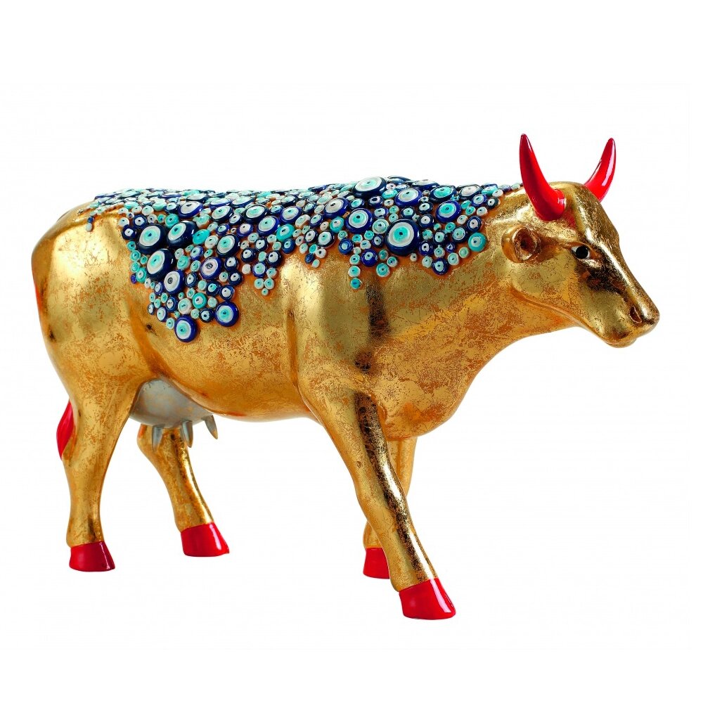 Колекційна статуетка Cow Parade корова The Evil Eye Cow-aka Nazar Boncugu, Size L від компанії Shock km ua - фото 1
