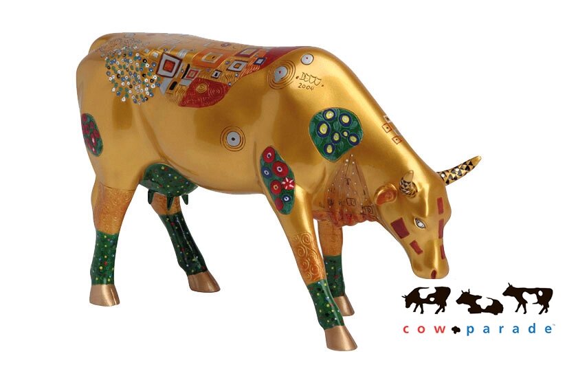 Колекційна статуетка корова Klimt Cow, Size L від компанії Shock km ua - фото 1