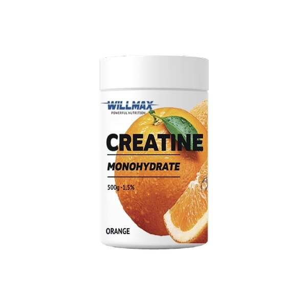 Креатин Willmax Creatine Monohydrate 500 грам Апельсин від компанії Shock km ua - фото 1