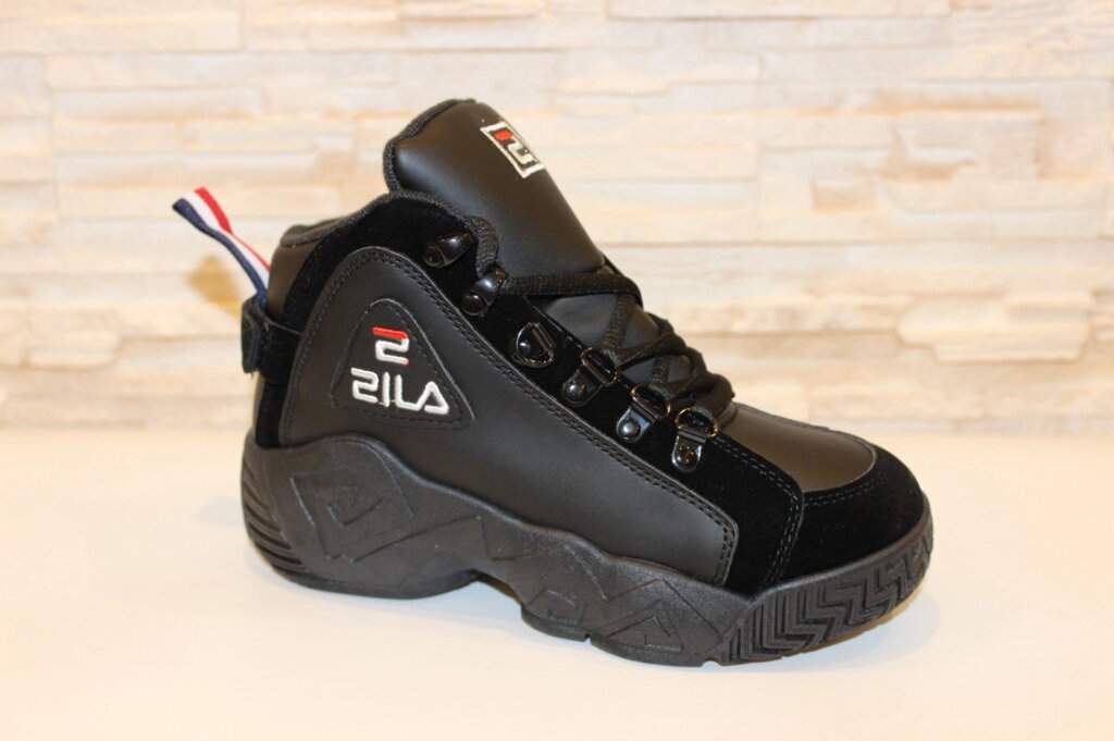 Кросівки чорні високі код Т153 від компанії Shock km ua - фото 1