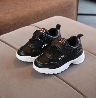 Кросівки дитячі FIіLA Replika чорні, розмір 21 від компанії Shock km ua - фото 1