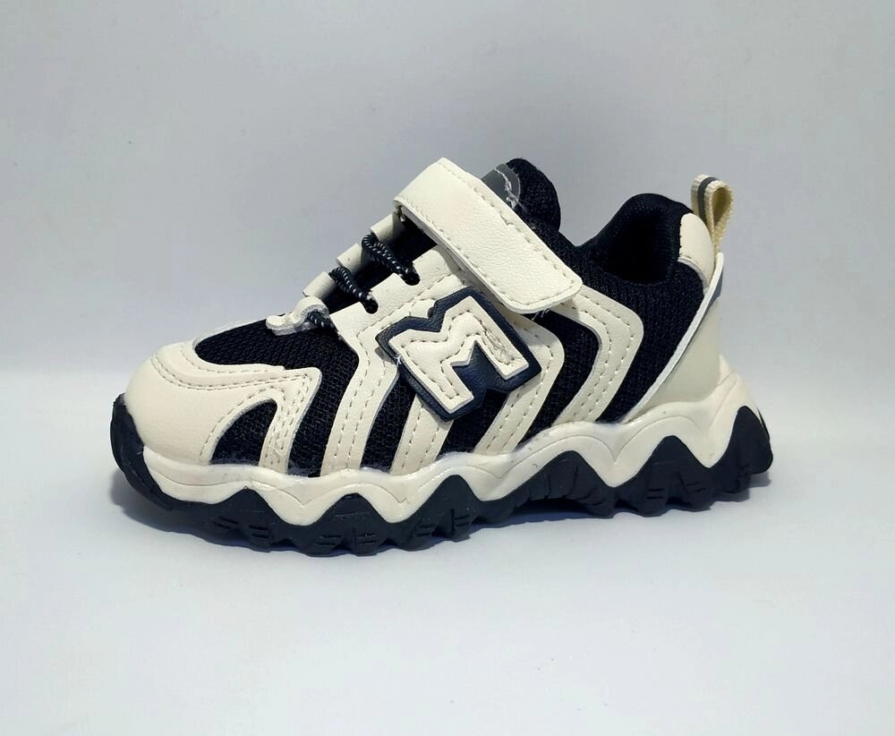 Кросівки дитячі M-boan чорні з білим, розмір 23 від компанії Shock km ua - фото 1