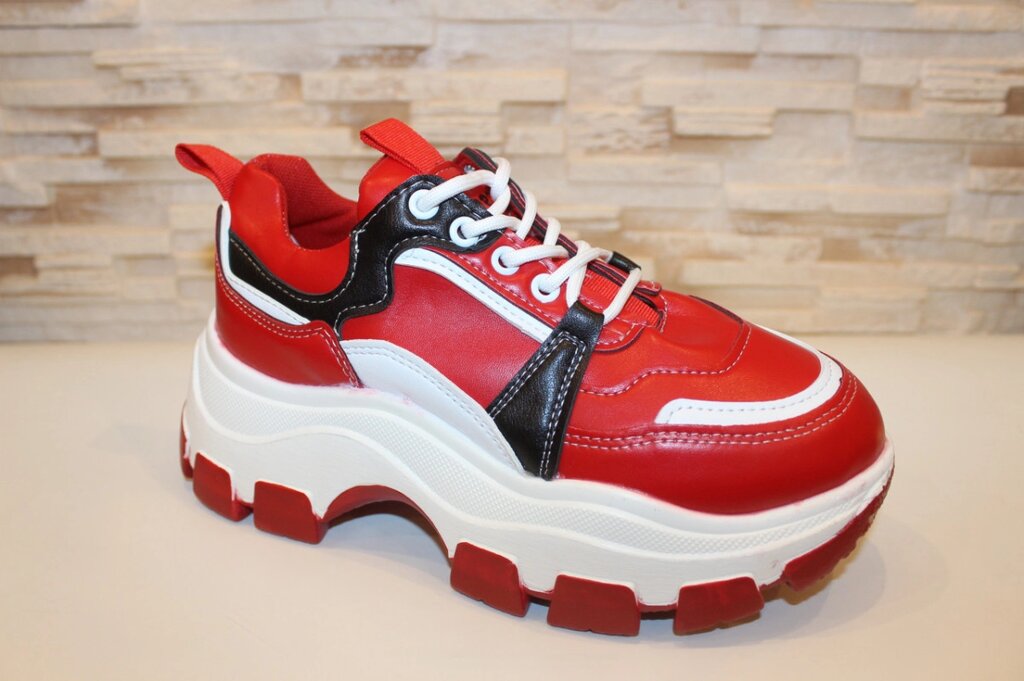 Кросівки жіночі червоні Т1736 від компанії Shock km ua - фото 1