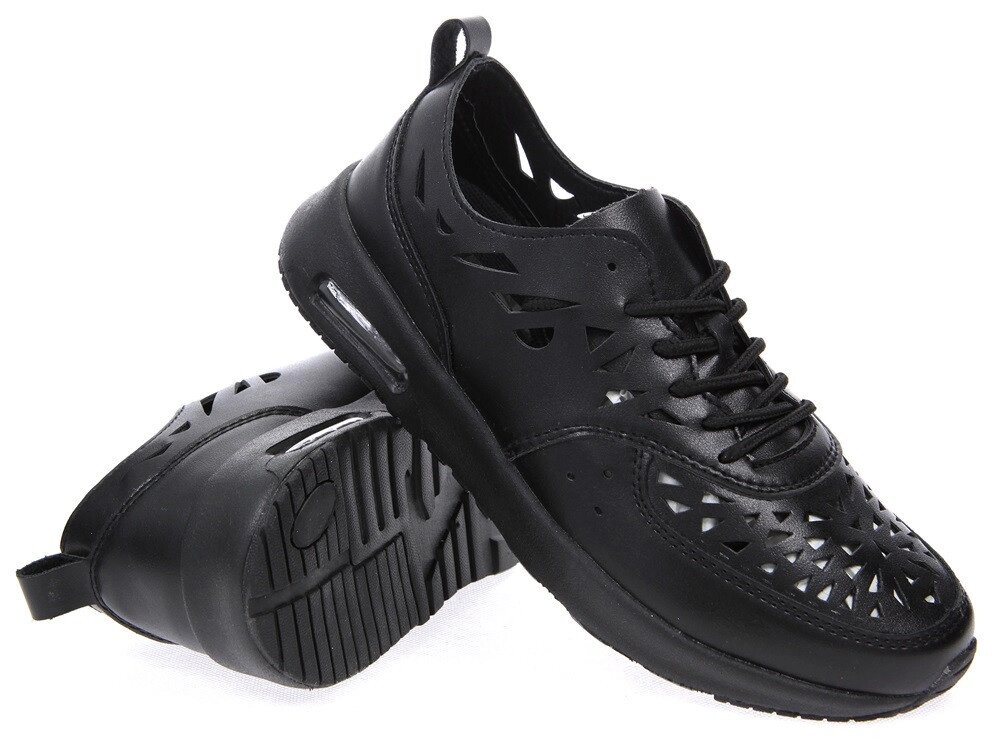 Кросівки жіночі чорні літні Т792 від компанії Shock km ua - фото 1