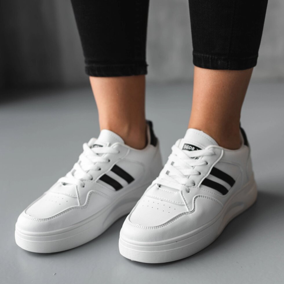 Кросівки жіночі Fashion Caliber 3727 38 розмір 24 см Білий від компанії Shock km ua - фото 1