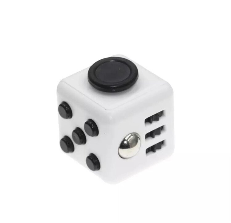 Кубик антистрес Fidget Cube 14122 білий з чорним від компанії Shock km ua - фото 1