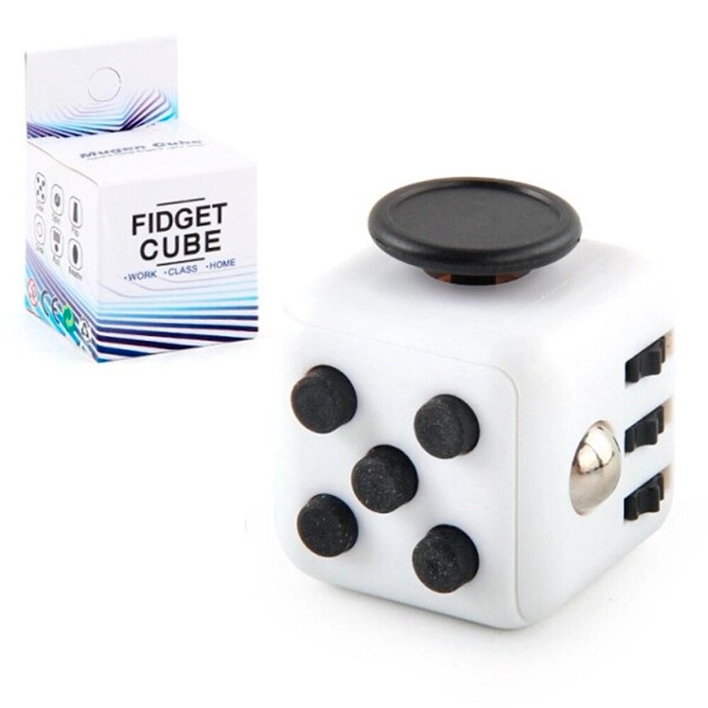 Кубик антистрес Fidget Cube (білий з чорним) від компанії Shock km ua - фото 1